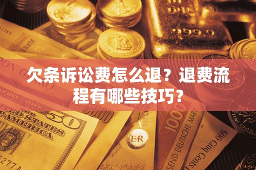 北京欠条诉讼费怎么退？退费流程有哪些技巧？