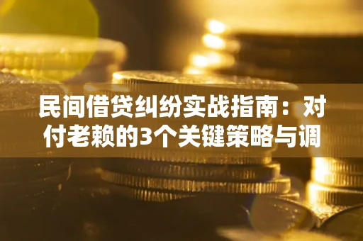 北京民间借贷纠纷实战指南：对付老赖的3个关键策略与调解盲区解析