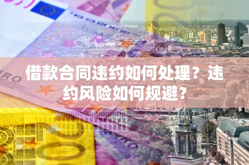 北京借款合同违约如何处理？违约风险如何规避？