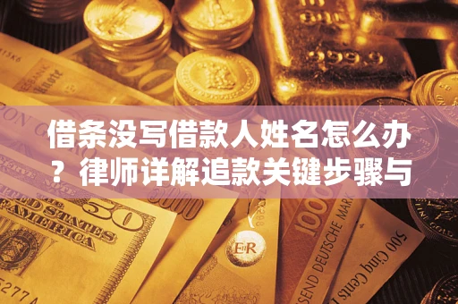 北京借条没写借款人姓名怎么办？律师详解追款关键步骤与证据链构建