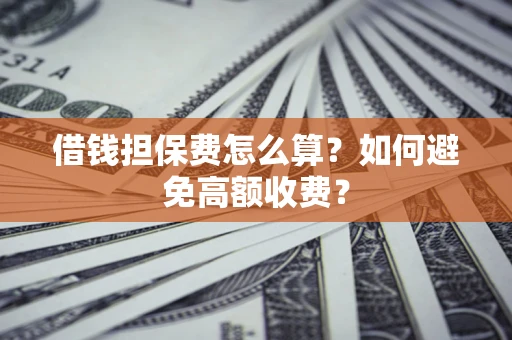 北京借钱担保费怎么算？如何避免高额收费？